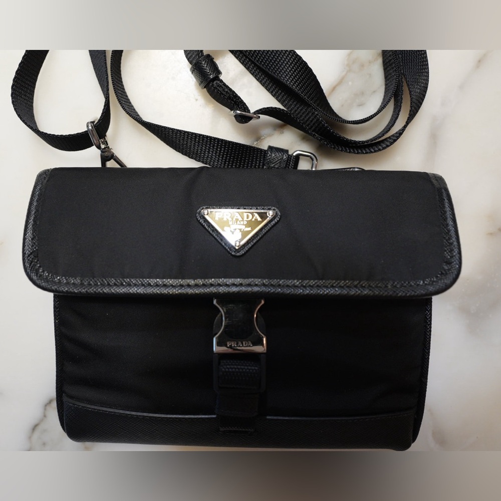 Prada Crossbody Bag essuto with Saffiano Mini